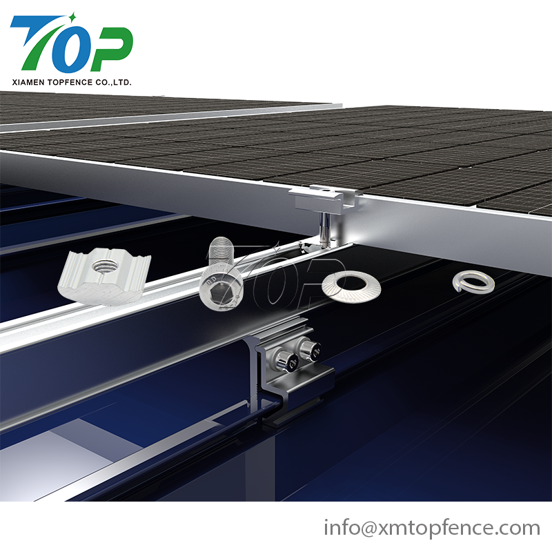 Solar Mounting System with Lock Clamp for Metal Roof